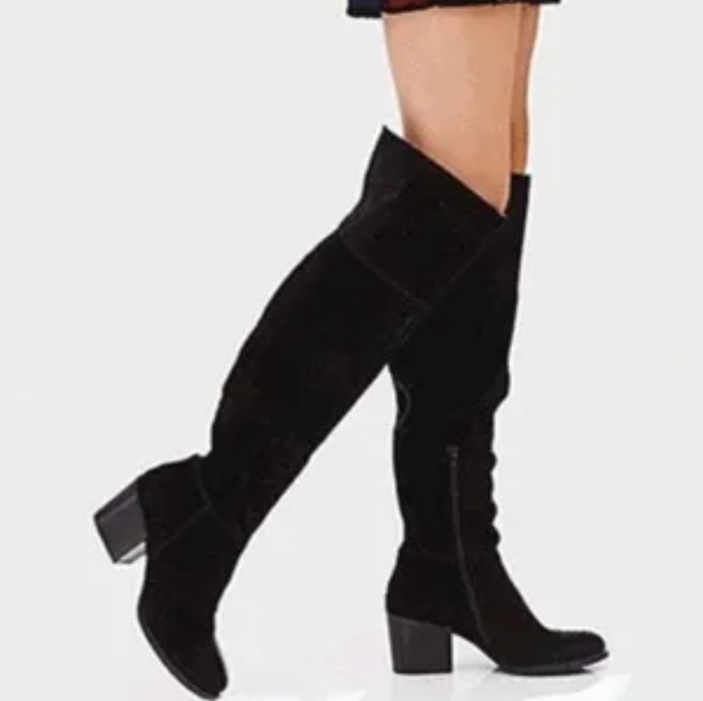 NWOB Steve Madden Orabela Suede Leather Over the Knee Boots 6M